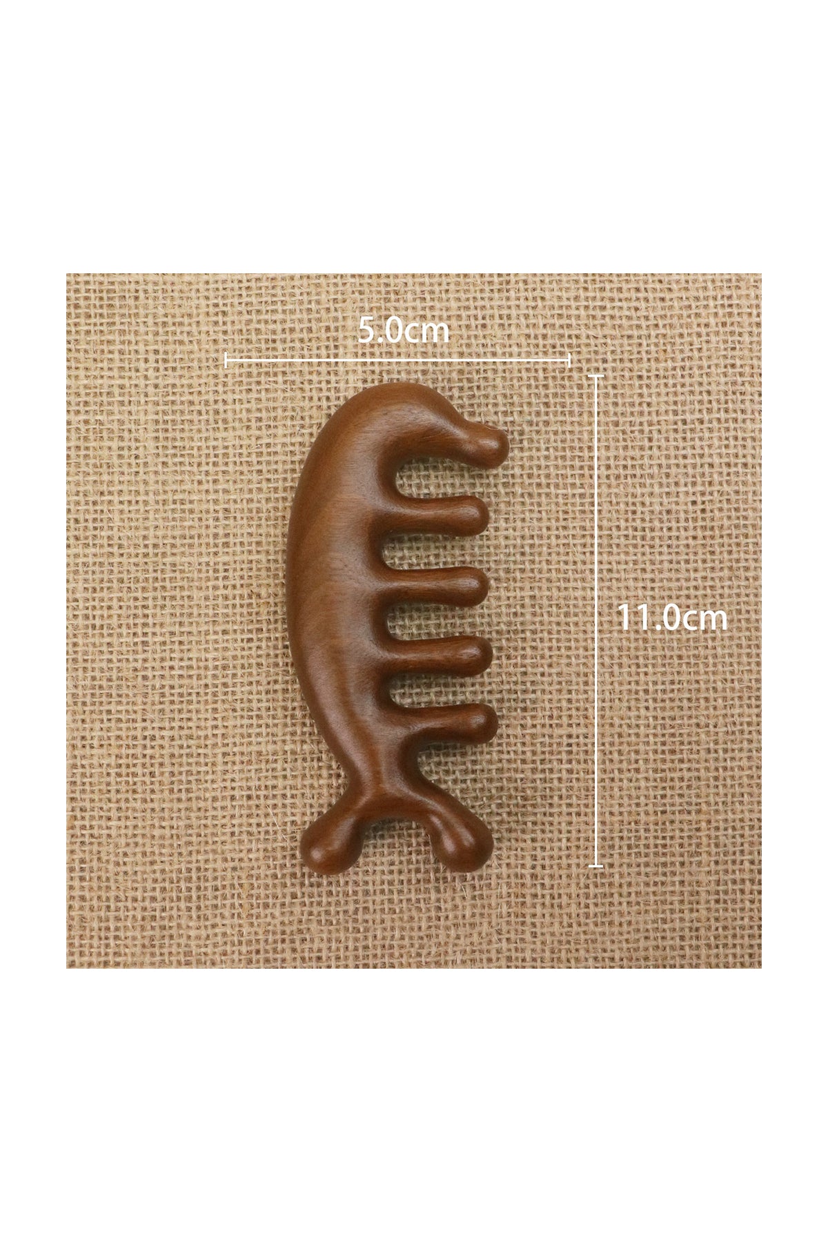 Doğal Ahşap Yüz vücut Masaj Tarağı - %100 Sandal Ağacı