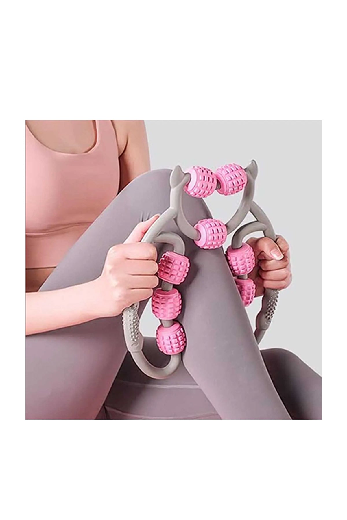 Masaj Aleti 9 Tekerlekli Ayak Bacak Kol Selülit Masaj  Aleti Silindirli