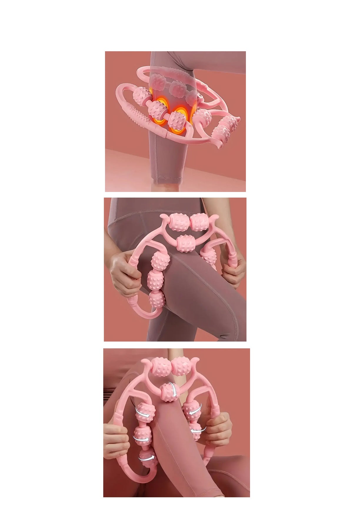 Masaj Aleti 9 Tekerlekli Ayak Bacak Kol Selülit Masaj  Aleti Silindirli - Kopya