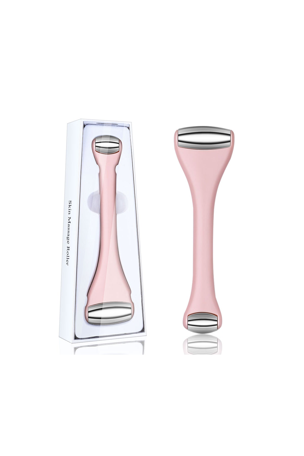 Çift Uçlu Metal Yüz ve Göz Masaj Silindiri - Face Eye Roller