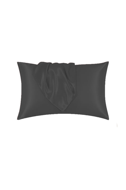 %100 Hakiki İpek Yastık Kılıfı - Siyah - Yaşlanma Karşıtı- 50x70cm